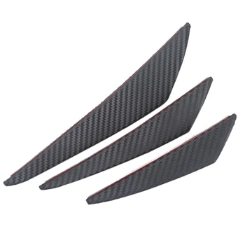 

6PCS Universal Car Front Bumper Lip Protector Rear Diffuser Auto Carbon Fiber Spoiler Splitter Wing Protection Guard