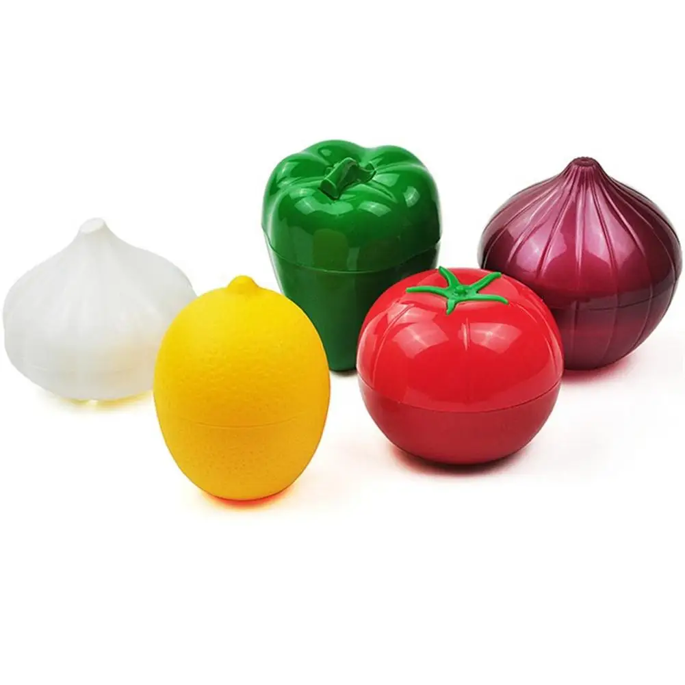 

5 Kinds Per Set Portable Plastic Vegetable Crisper Food Storage Box Organizer