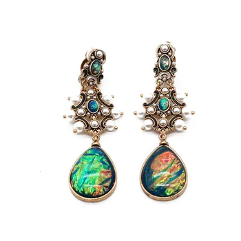 

Temperament Clip-Earrings Sweet Texture Drop Shell Alloy Trend