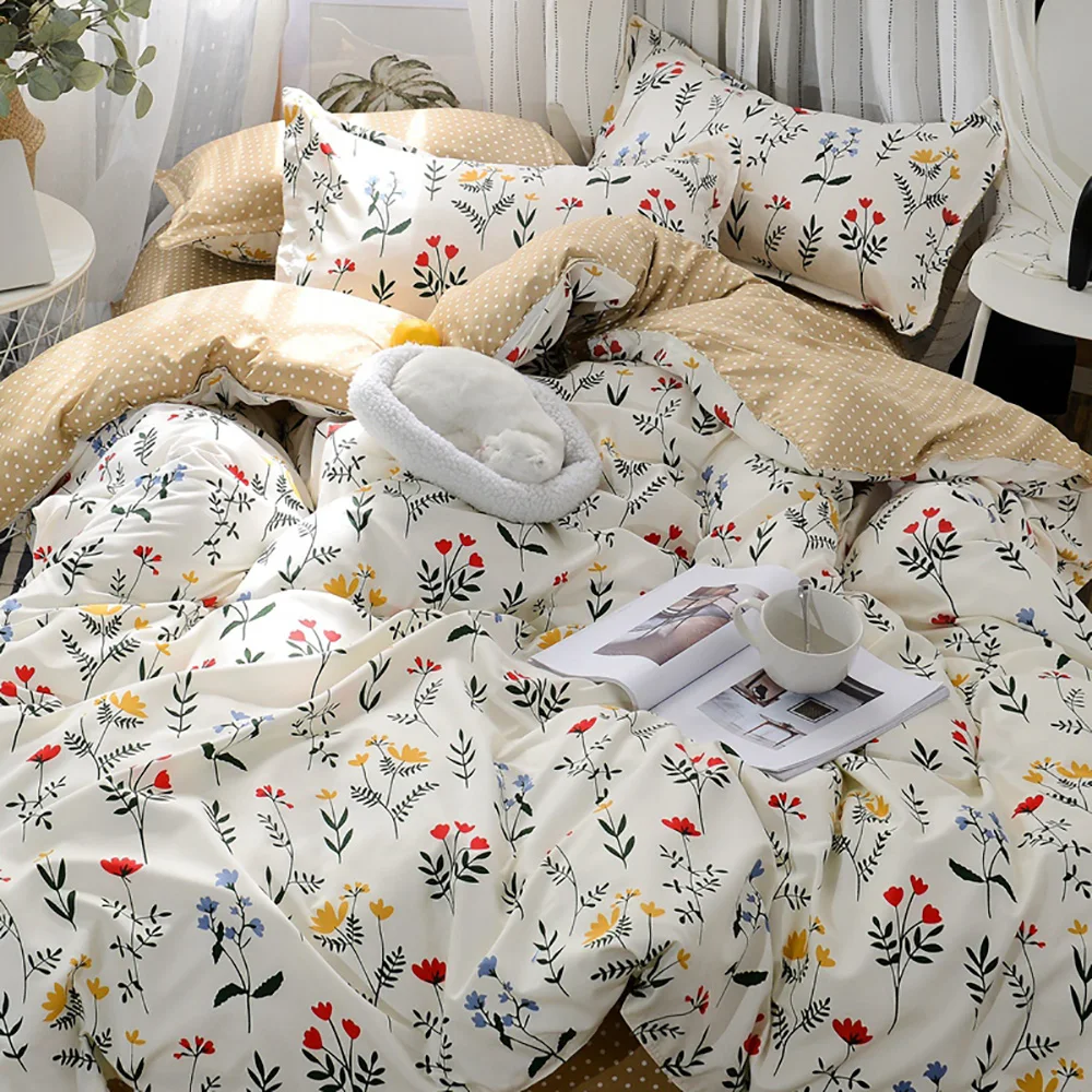 Thumbedding Wildflowers Bedding Set Queen Simple Country Style