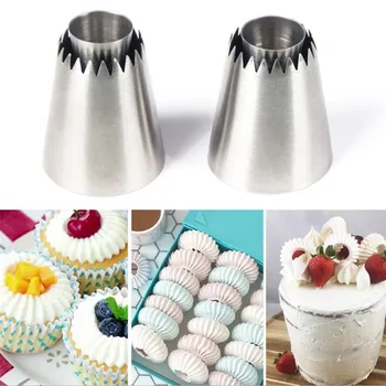 

New Icing Piping Nozzles Cookie Biscuit Russian Ice Cream Pastry Tips Cake Mold Cake Decorating Tools Kitchen Gadgets 1PC
