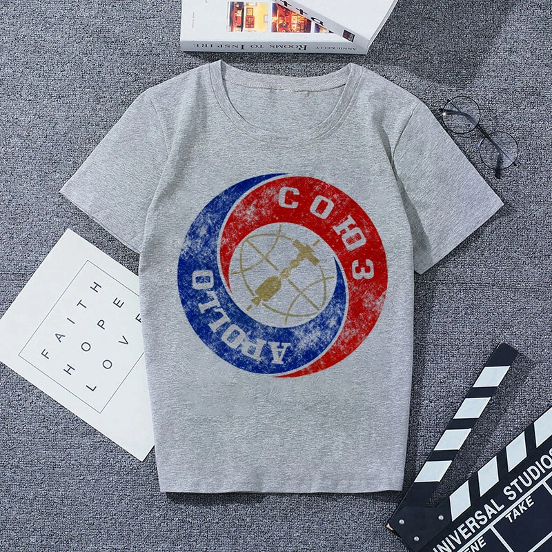 3308474 Print Tshirt Gray Casual Streetwear Vogue T-shirts |