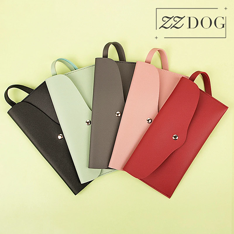 

ZZDOG Waterproof Makeup Brush Organizer Button PU leather Cosmetic Storage Bag For Make Up Portable Tool Without Brushes