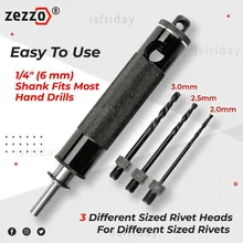 Zezzo®Ensemble d'outils de rivetage automatique