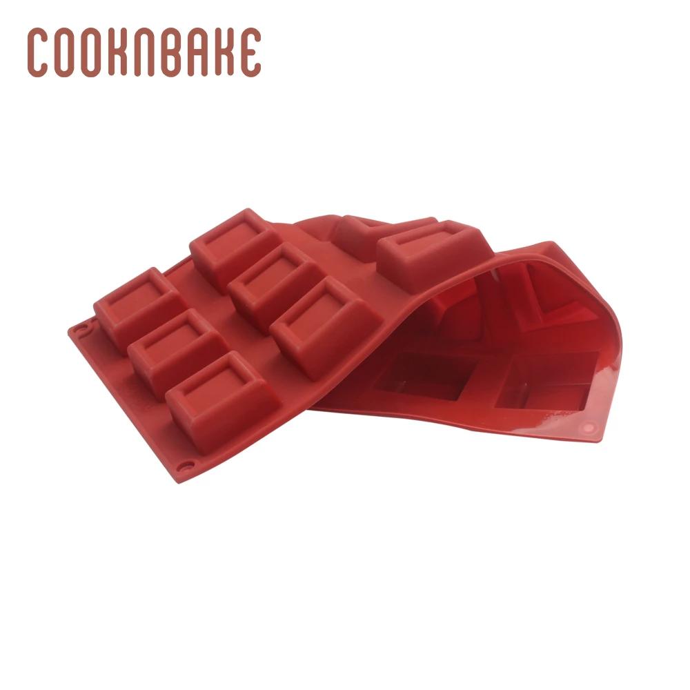 COOKNBAKE силиконовая форма для торта, выпечки, квадратная форма для шоколада, конфет, желе, ледяной кубик, поднос для торта, украшение печенья, мыло ручной работы