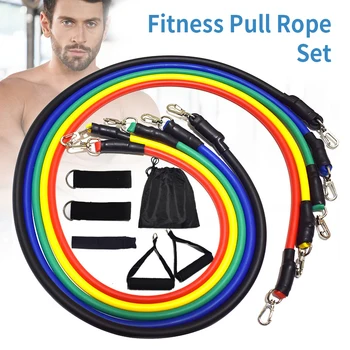 

Elastic Rope Fitness Men's Resistance Band Pull Belt Chest Muscle Training Fitness Equipment Home Pull Rope Set Belt
