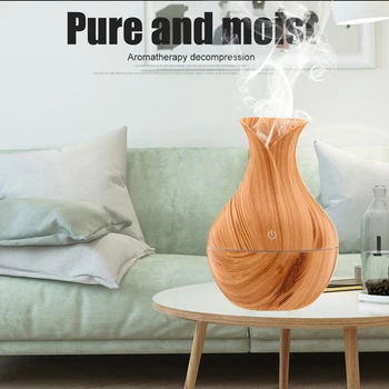 

New Natural Bamboo Products Essential Oil Diffuser Mini Air Purification Expansion Incense Smart Humidifier Wood Grain Household