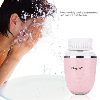 

3 In 1 Electric Facial Cleansing Brush Wash Face Cleaning Machine Skin Scrubber Pore Cleaner Mini USB Vibration Beauty Massager