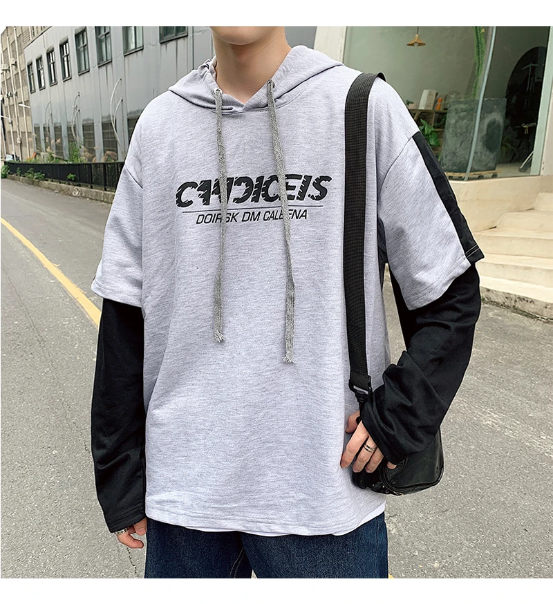 LAPPSTER Men Patchwork Crane Oversized Hoodies Mens Japanese Streetwear Hip Hop Sweatshirts Male Harajuku Kpop Hoodie 5XL