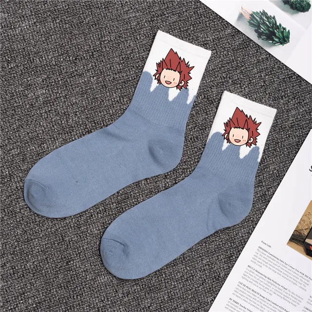 My Hero Academia Crew Man Socks Anime Men Sock Casual Cotton Sox Standard Japanese Autumn Winter Classic Adult Calcetines Hombre 3