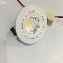 Диммируемый Светодиодный точечный мини-светильник 230 В 20 шт./лот 75 мм лампа для шкафа 3 Вт Высокая мощность Led теплый белый Внутреннее освещение