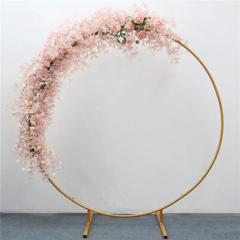 Bebe fiesta boda аксессуары decoracion de hierro forjado anillo redondo arco telon de fondo redondo arco cesped seda искусственные