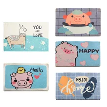 Мультяшные животные, коврик для пола, для спальни, детский игровой коврик, коврики для ванной, коврики для туалета, покрытие для пола, нескользящий ковер, Впитывающий Коврик, O28