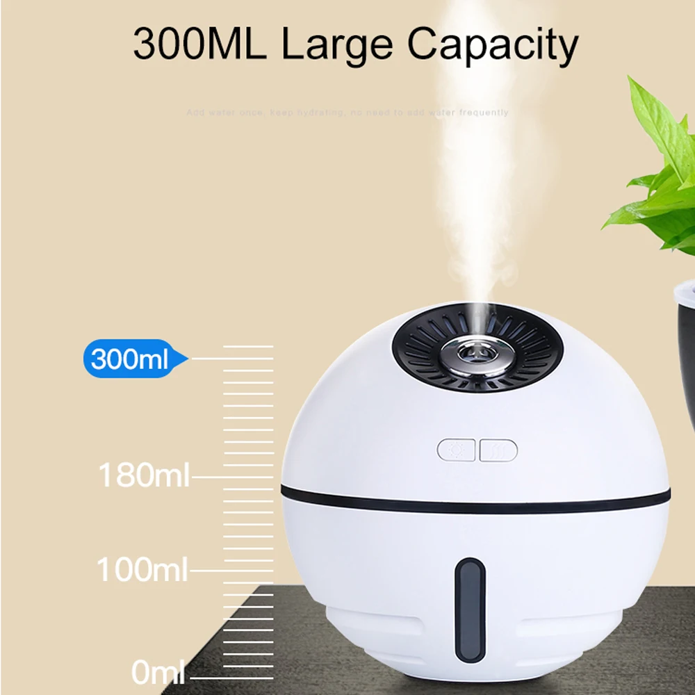 300ML Ultrasonic Fogger Aroma essential oil humidifier diffuser For bedroom office Air humidificador Mist Maker For home parlor