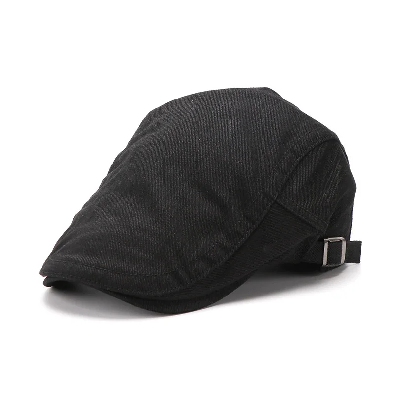 Black Beret 2 FS брендовая модная мужская плоская шапка, регулируемые береты, зимние женские повседневные козырьки высокого качества, солнцезащитные шапки, берет, Casquette Boina, шапки - Цвет: Black Beret 2