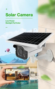 

SmartYIBA 1080P 2.0M Wireless Solar Battery Power Waterproof Outdoor Surveillance Security CCTV 4G Network Camera SD Recording