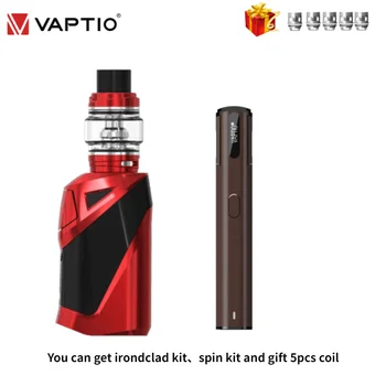 

[Send 10pcs coil] Vaptio IRONCLAD C Kit 50W vape kit with 6.0ml Atomizer & 2600mAh Built in Battery Electronic Cigarette