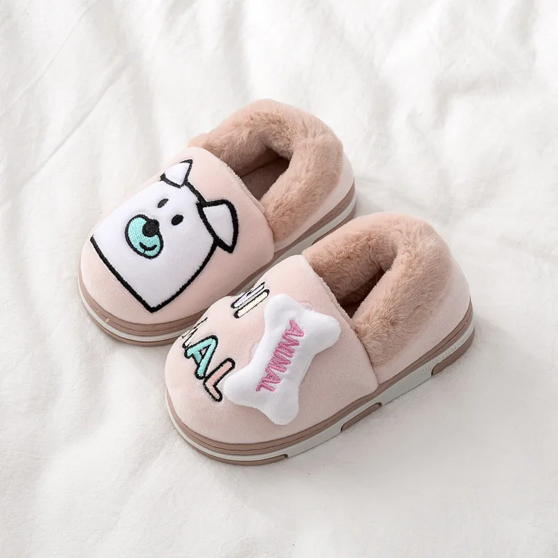 

Winter Cartoon Baogen Baby Kids Slippers For Toddler Boys Indoor Shoes Girl Slides Lovely Flip Flops Warm House Children Slipper