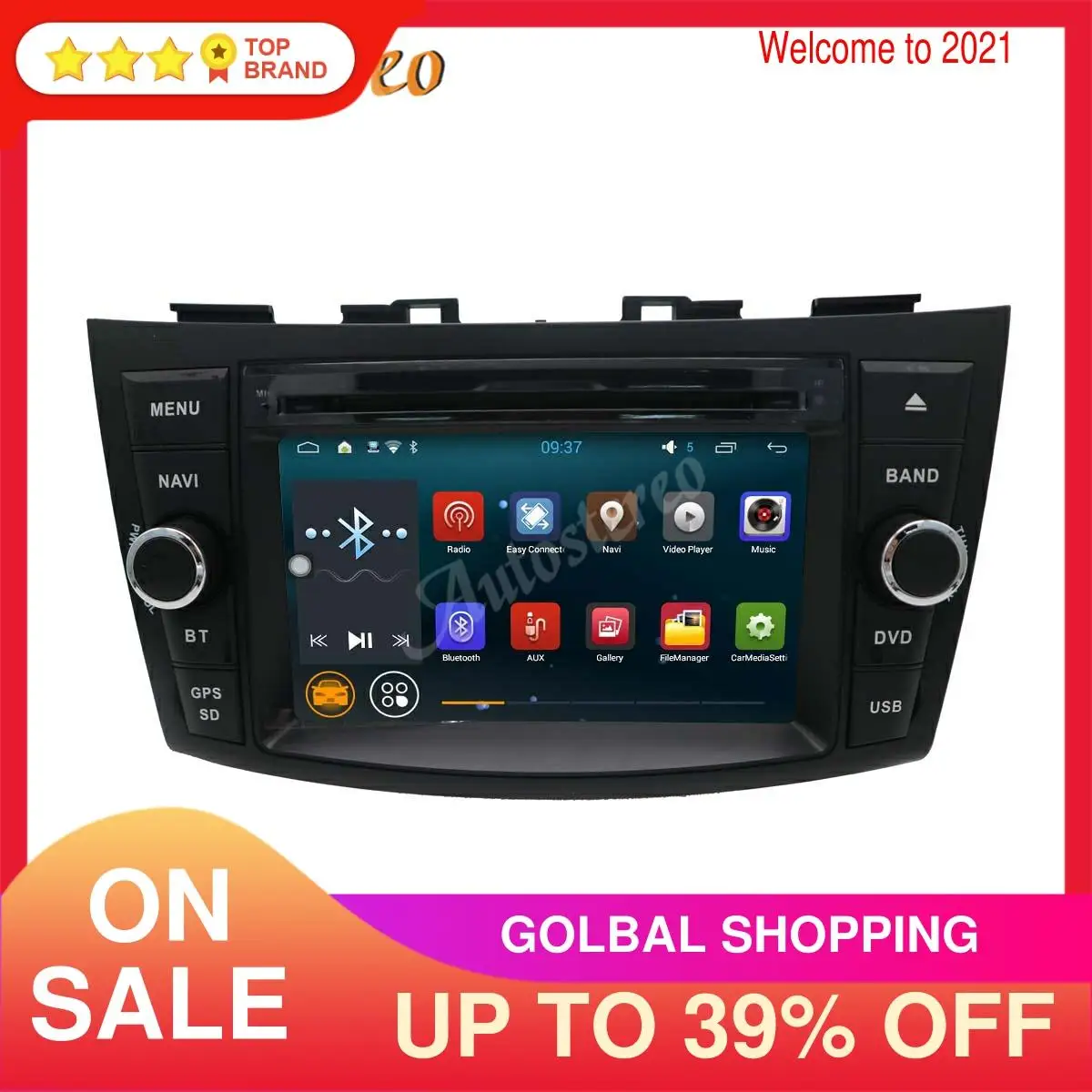 Система Android автомобильный DVD-плеер GPS-навигация стерео для SUZUKI SWIFT 2011-2012