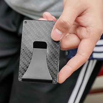 

EDC Carbon Fiber Portable Multifunction Pocket Tools Holder Outdoor Camping Gear Money Card Clip EDC Tools