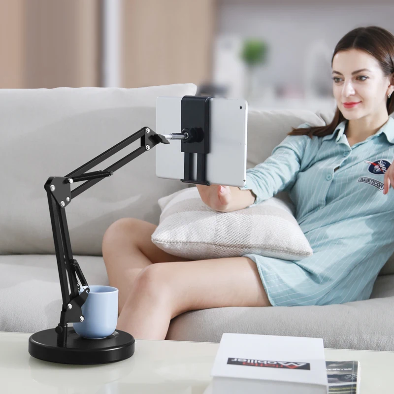 Flexible Long Arm Mobile phone tablet stand holder For iPad Mini Air iPhone Xiaomi Huawei Lazy Bed Desktop Clip Metal Bracket | Компьютеры