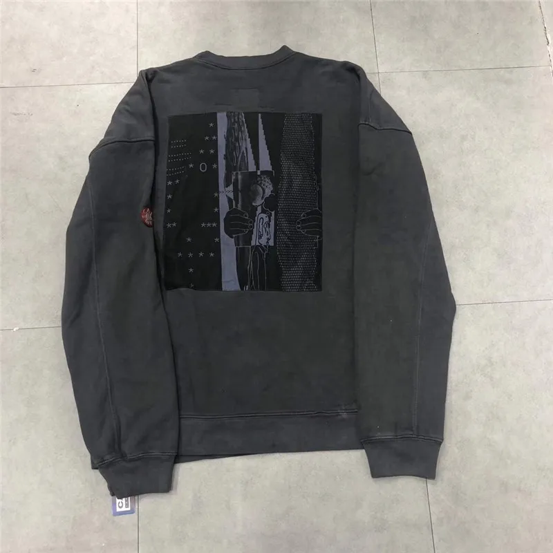 Синяя лента, CAV, EMPT C. E19AW, худи с капюшоном, Ретро стиль, стирается, для пожилых мужчин и женщин, 1:1, высокое качество, CAV, Empt, CAV, EMP, толстовка с капюшоном