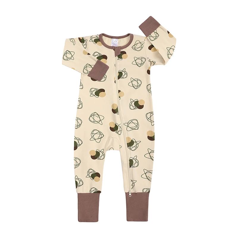 baby clothes cheap Newborn Baby Girls Boy Rompers Infant Cotton Cartoon Print Cute Jumpsuit Toddler Long Sleeve Double Zipper Pajamas Spring Autumn Cute Infant Baby Girls Romper