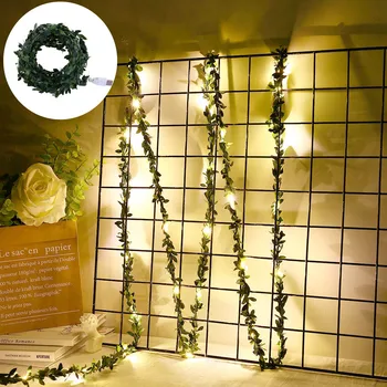 

Leaf Garland Holiday USB Lamp LED String Lights Wedding Party Art Decoration Night Lights Party Decor Lighting Strings Garden