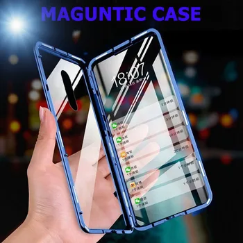 

Luxury armor Tempered Glass Case for OnePlus 7 Pro Double Sided Glass Cases for OnePlus 6T OnePlus 7 antichoc Crystal Case cover