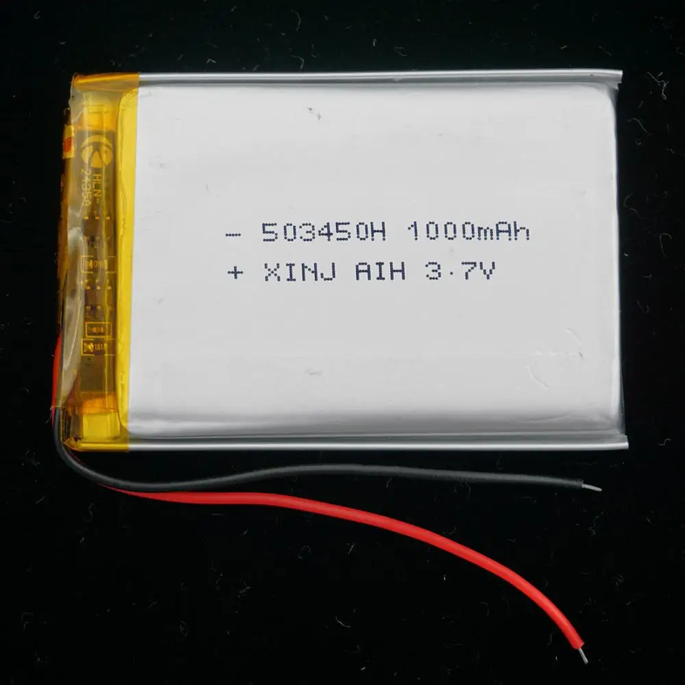 

XINJ 3.7V 1000mAh Lithium Polymer Rechargeable Battery Accumulator Li ion lipo cell 503450 For E-book Driving recorder Tablet PC