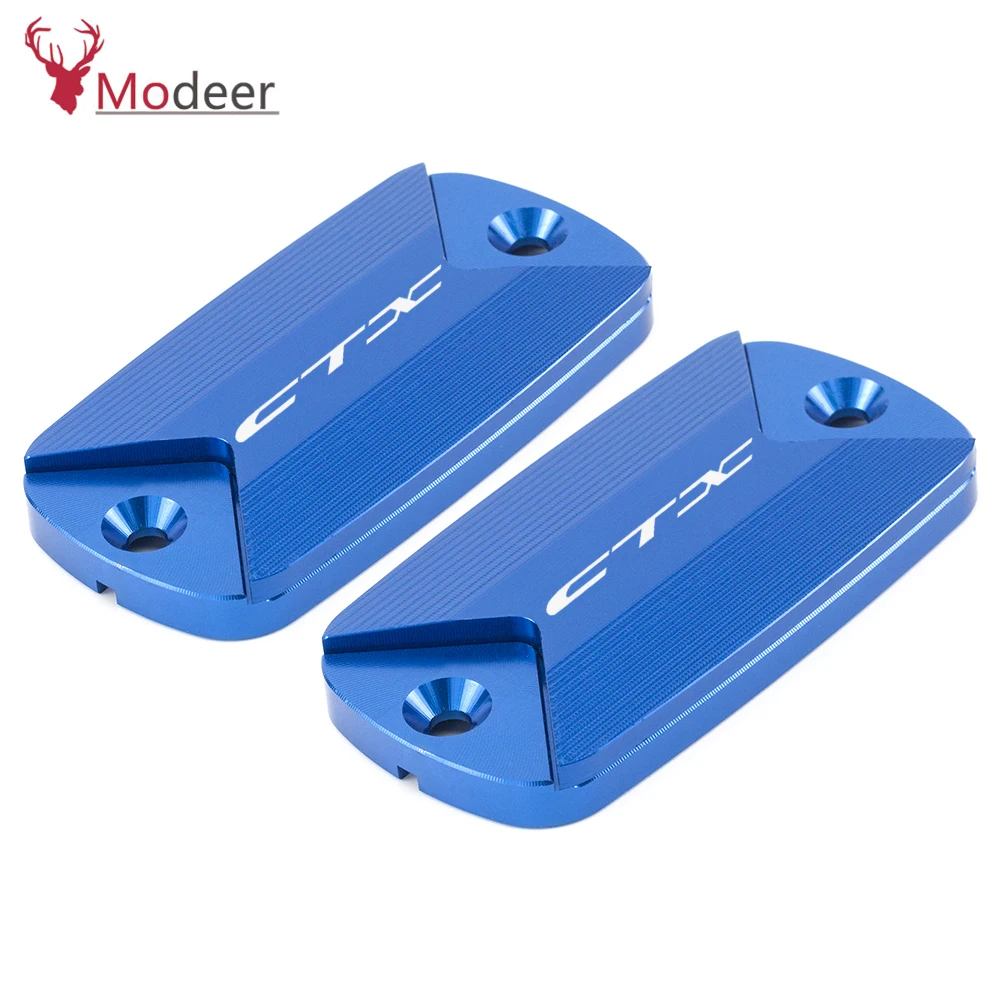 Motorcycle CNC Aluminum Front Brake Oil Fluid Reservoir Cover Cap For Honda CTX 700 700N 1300 CXT700 N CTX1300 2014 2015 2016 (2)