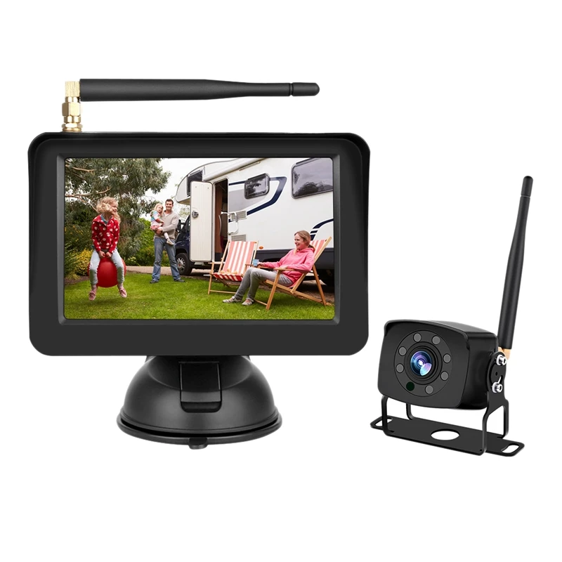 

5 Inch Digital Wireless Color LCD Monitor Car Rear View Camera with 170 Degree Wide Angle Night Vision Function for Car SUV Van