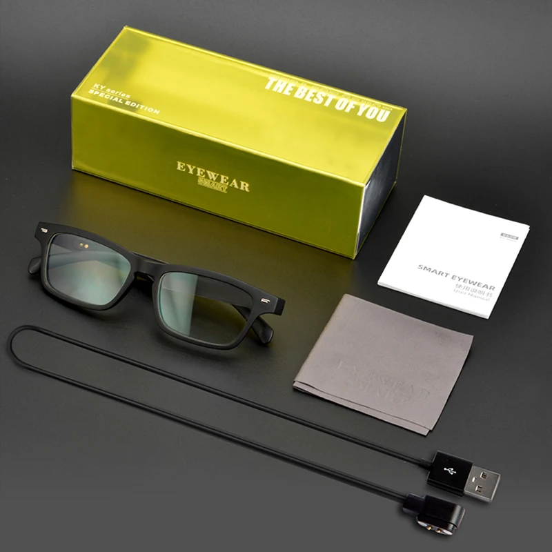 Smart Glasses Wireless Bluetooth 5.0 Sunglasses Outdoor Smart Sport Hands-Free Calling Calling Music Anti-Blue Eyeglasses