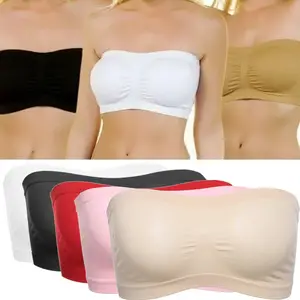 Double Layers Plus Size Strapless Bra Bandeau Tube Singapore