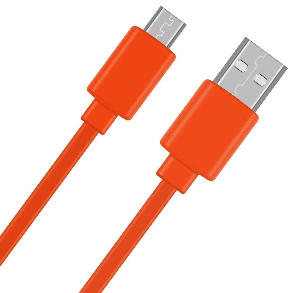 Câble USB de remplacement pour chargeur de données, cordon d'alimentation  pour JBL Flip 3 4 Pulse 2, haut-parleur Bluetooth Orange pratique, 1M