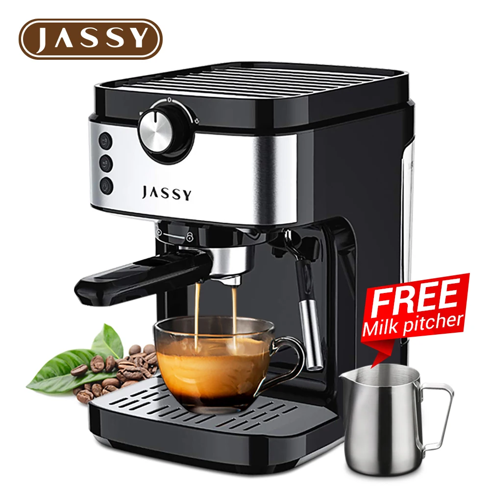 JASSY Espresso Machine Cafetera 19 Bar Coffee Maker Machine With Fast Heating System & Strong