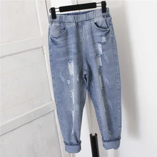 Женские осень-зима размера плюс джинсы женские шаравары жаночыя дизайн; простая и подходит для повседневного ношения Высокая Талия Брюки-джинсы модные леггинсы