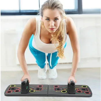 

Mini Body Shaping Push Up Rack Board GYM Body Training Foldable Body Building Push Up Rack Board Mobile Machine