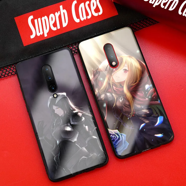 Overlord Albedo Shalltear чехол для телефона аниме oneplus 6 6t 7 7T pro из закаленного стекла мягкий