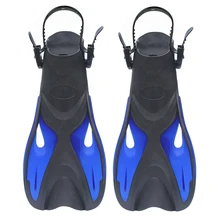Professional Adult Swimming Training Short Fins Men And Women Non-Slip Diving Fins Adjustable Free Snorkeling Swimming Fins