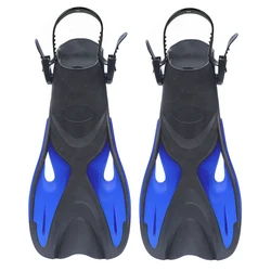 Professional Adult Swimming Training Short Fins Men And Women Non-Slip Diving Fins Adjustable Free Snorkeling Swimming Fins