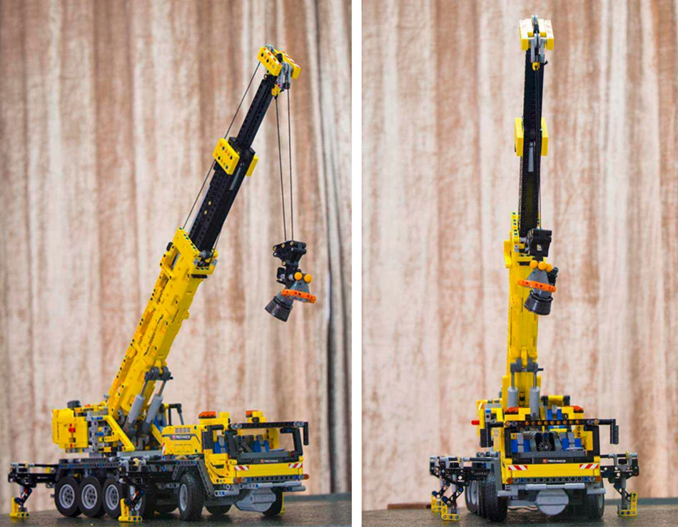20004 Technic серия мотор мощный мобильный кран Mk II модель автомобиля строительные наборы Блоки Кирпичи совместимы с 42009 подарки