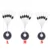 10~30 Групп Float Space Bean Catfish Carp Fishing Float S M L Black Highquality Rubber Space Beans Oval Stopper Fishing Bobber