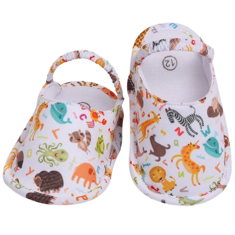 [Simfamily]/ хлопковые тапочки для малышей; обувь для новорожденных; Летние Мягкие стильные тапочки для мальчиков и девочек; тапочки на мягкой подошве с рисунком - Цвет: NO18