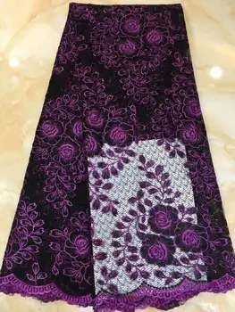 

5 yards Soft cotton Classic Guipure Lace neat embroidery African cord lace fabric Nigerian garment clothes excellent top qualit