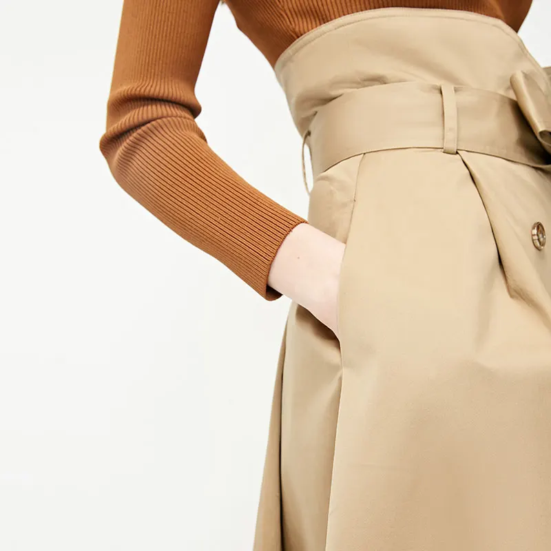 Vero Moda женский уличный стиль двубортная юбка с высокой посадкой | 319116554