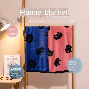

Newborn Swaddle Soft Flannel Cute Polar Cat Cartoon Children Comfortable Sleeping Blanket Autumn Nap Quilt Baby Nap Supplies