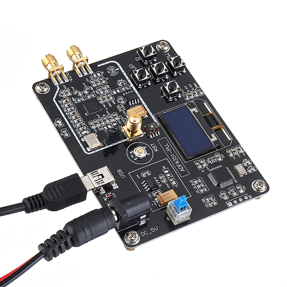 ADF4351 точный OLED дисплей USB порт генератор сигналов модуль RF частота синтезатор макетная плата 35 M-4,4G широкое напряжение