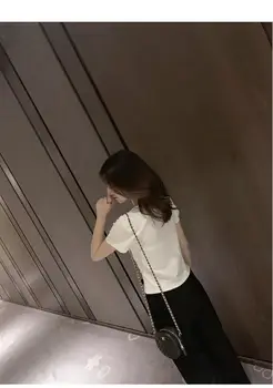 

A295-2020 summer new Korean short bottoming shirt net red slim slimming solid color short-sleeved T-shirt female