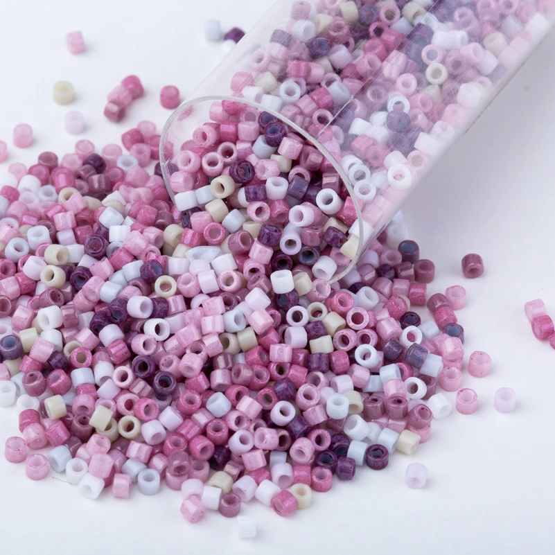 

товары для рукоделия pearl beads miyuki seedbeads delica 1.3*1.6mm 11/0 mix color 5g/10g garment DIY craft sewing party shows